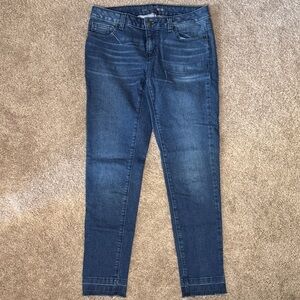 Michael Kors Indigo Skinny Jeans with Faded Detail